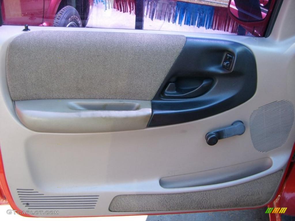 1993 Ranger Splash Regular Cab - Vibrant Red / Beige photo #9