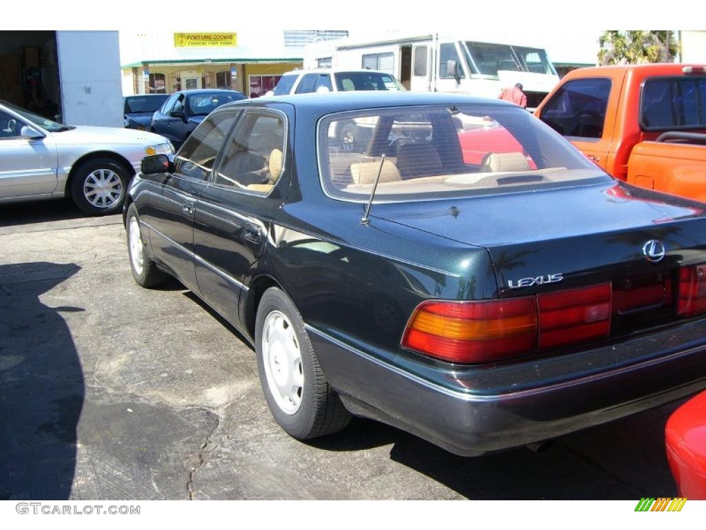 1993 LS 400 - Black Jade Pearl / Tan photo #6