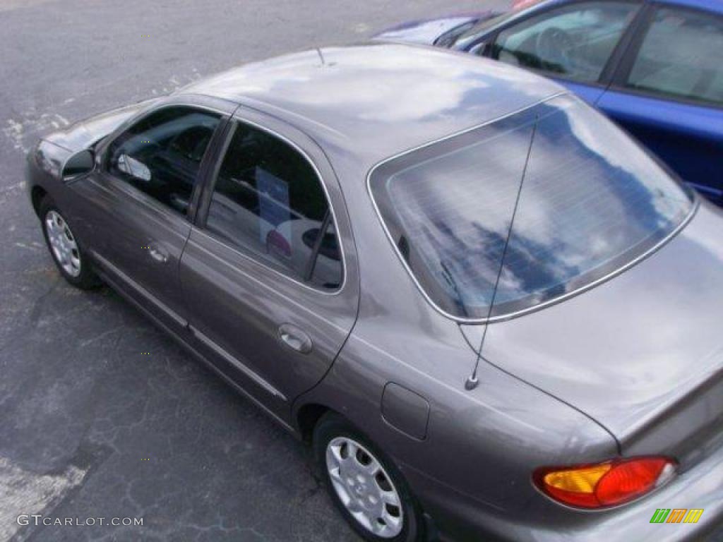 2000 Elantra GLS Sedan - Slate Gray / Gray photo #3