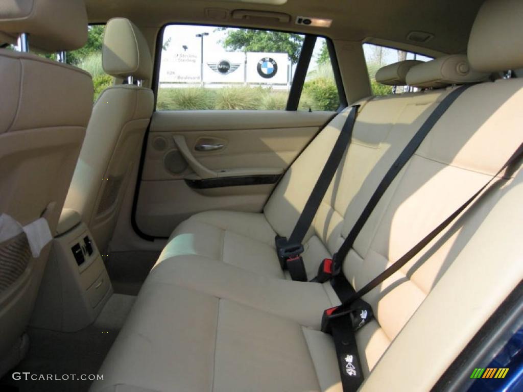 2007 3 Series 328xi Wagon - Montego Blue Metallic / Beige photo #12