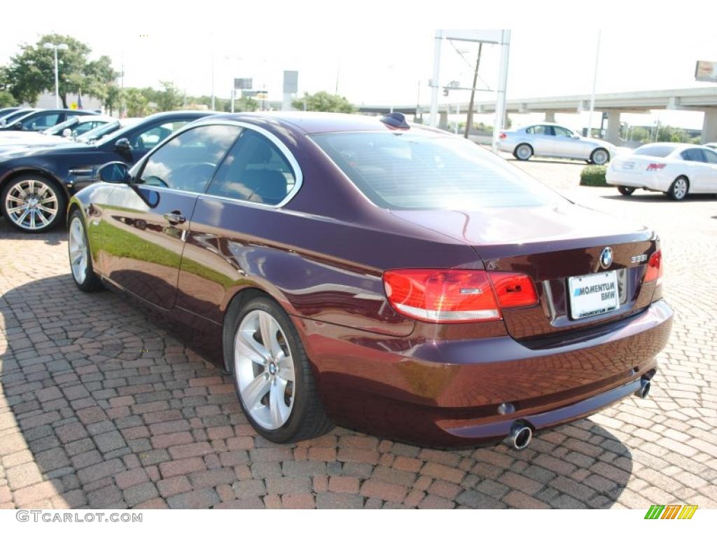 2007 3 Series 335i Coupe - Barbera Red Metallic / Grey photo #5