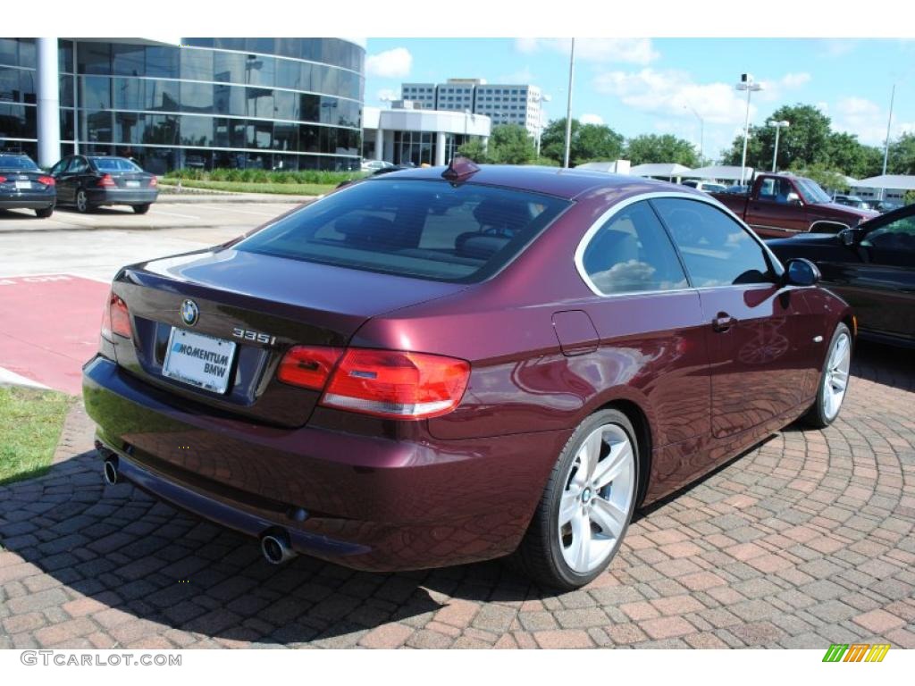 2007 3 Series 335i Coupe - Barbera Red Metallic / Grey photo #7