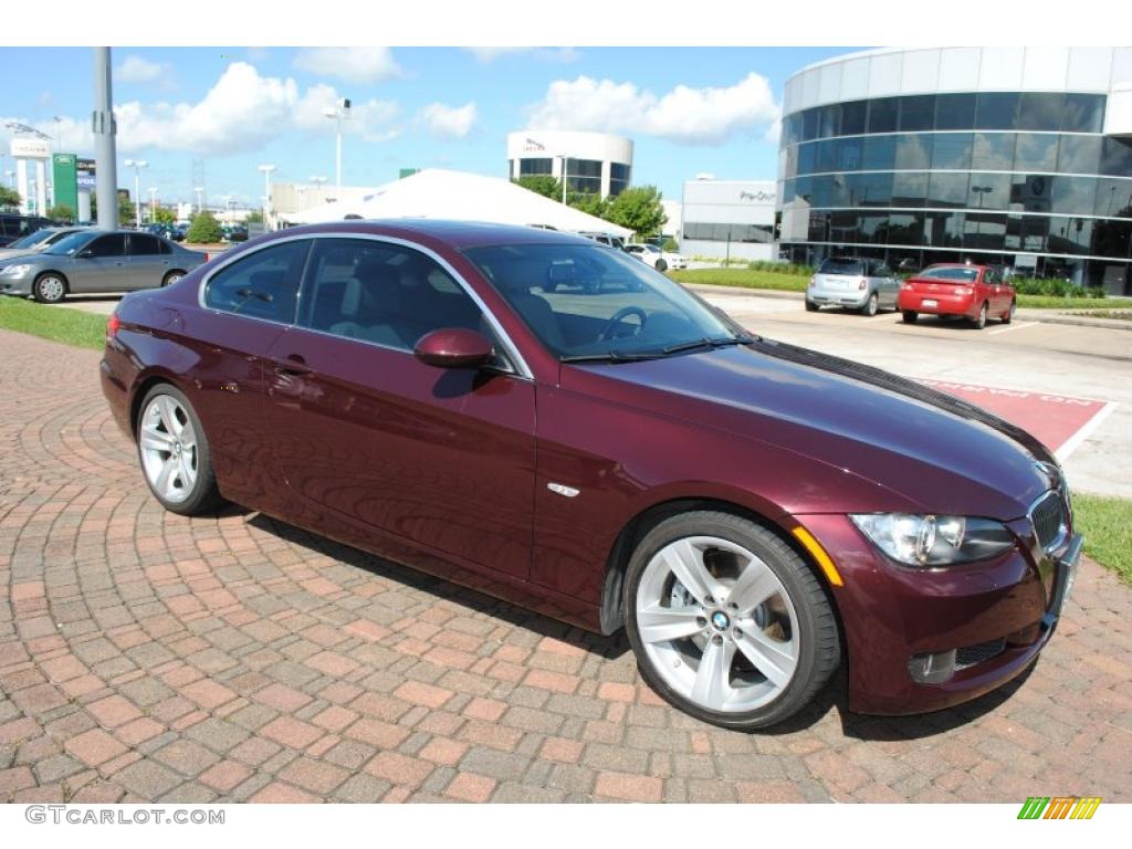 2007 3 Series 335i Coupe - Barbera Red Metallic / Grey photo #8
