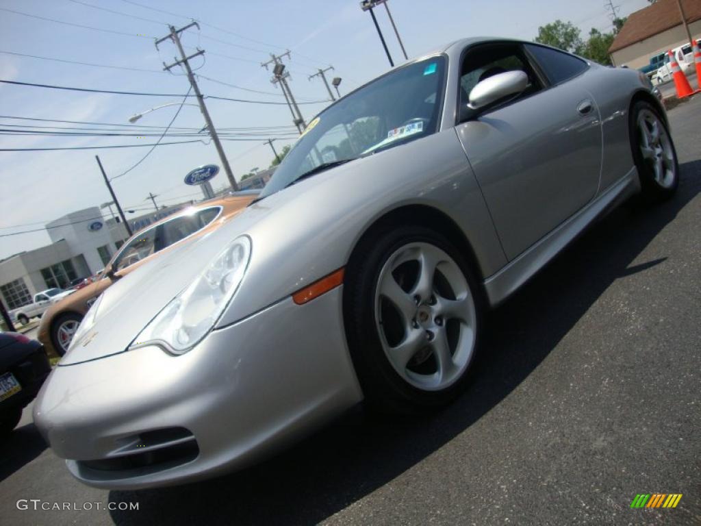 2003 911 Carrera Coupe - Arctic Silver Metallic / Black photo #1