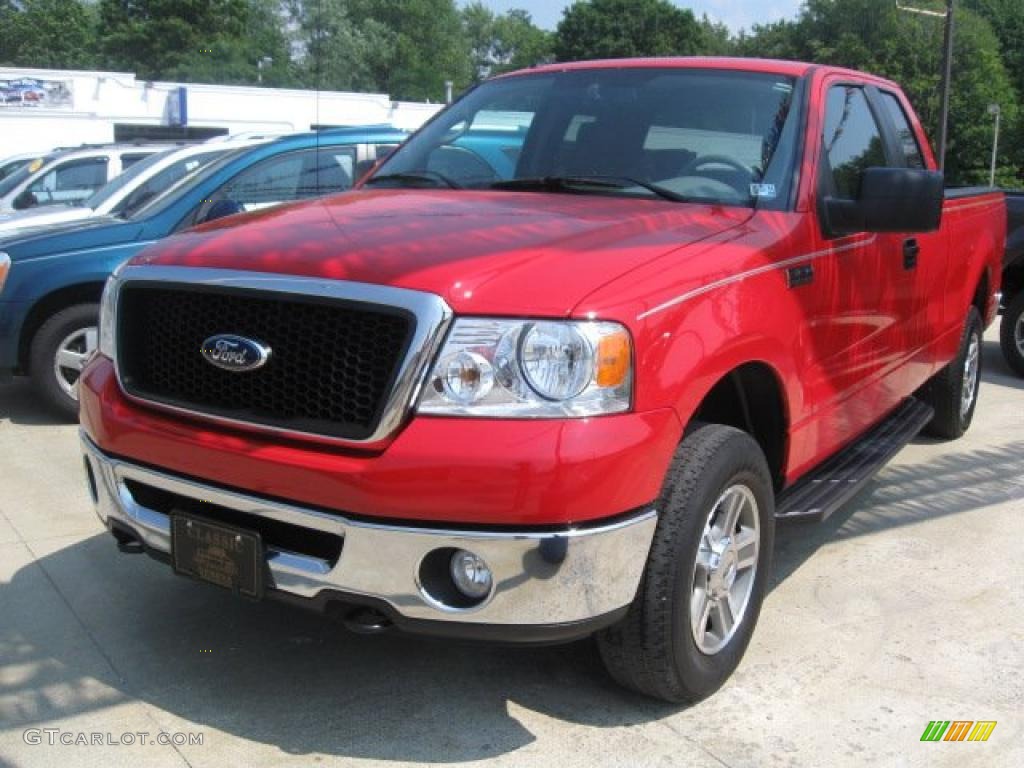 Bright Red Ford F150