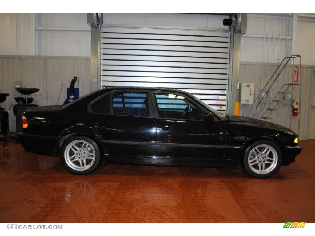 2001 7 Series 740i Sedan - Black / Black photo #1