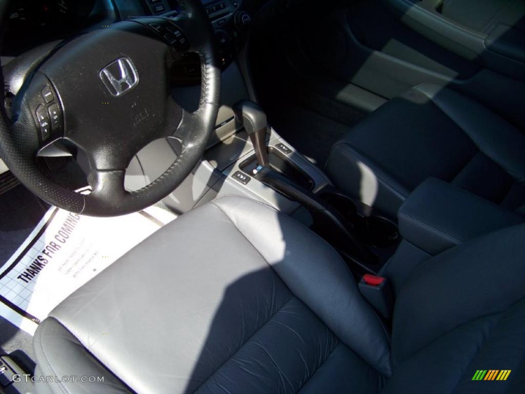 2007 Accord EX-L V6 Sedan - Royal Blue Pearl / Gray photo #9