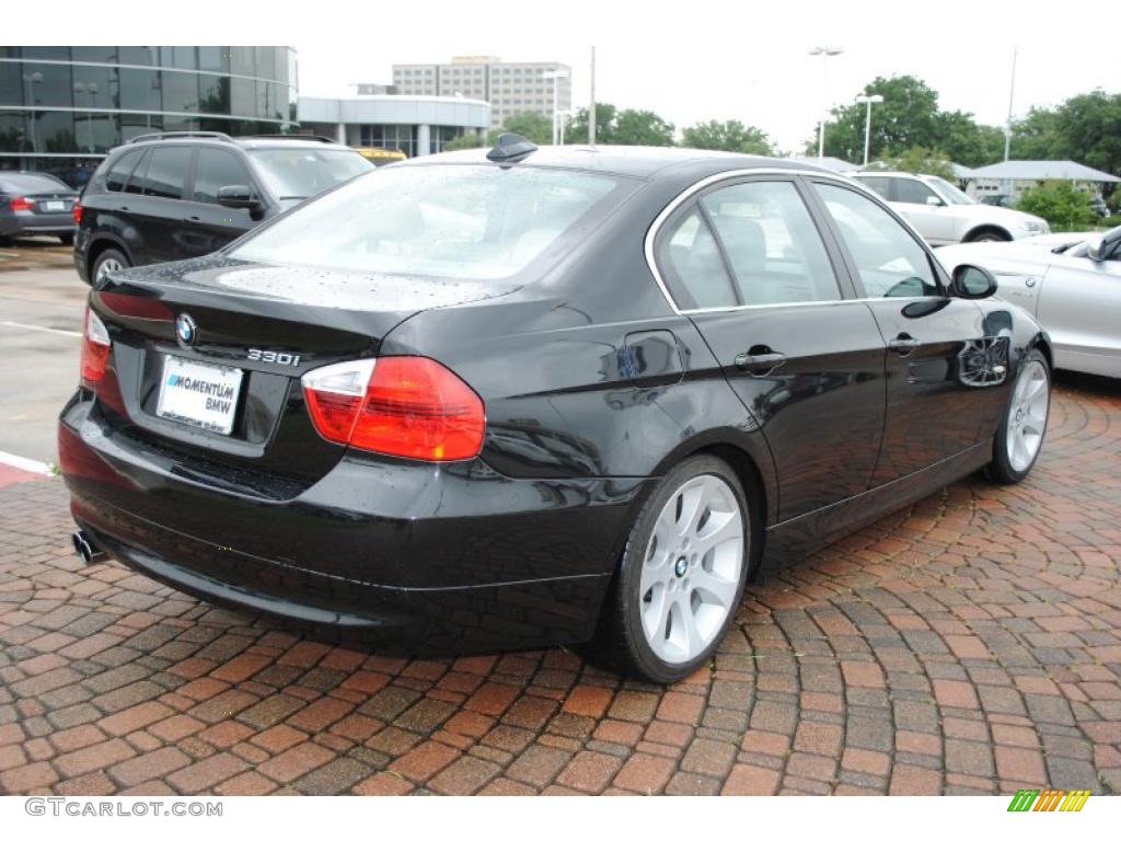 2006 3 Series 330i Sedan - Black Sapphire Metallic / Grey photo #7