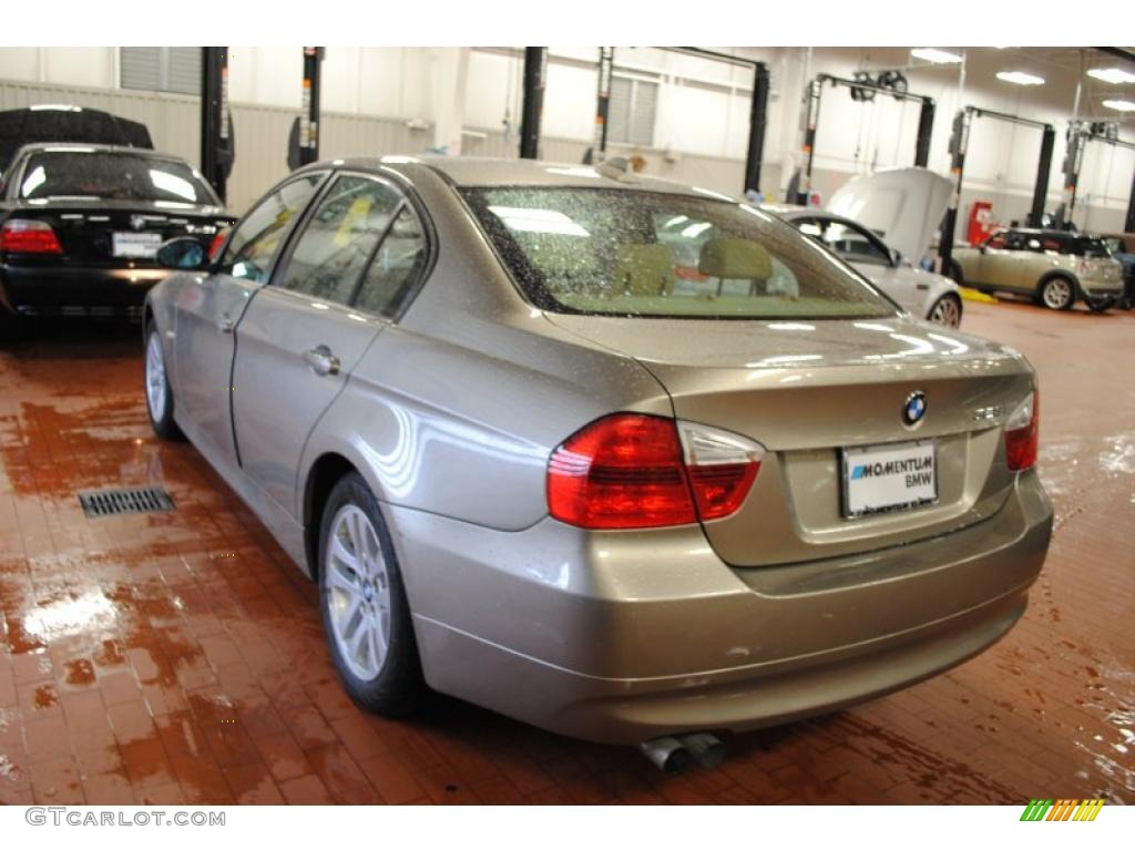 2007 3 Series 328i Sedan - Platinum Bronze Metallic / Beige photo #4