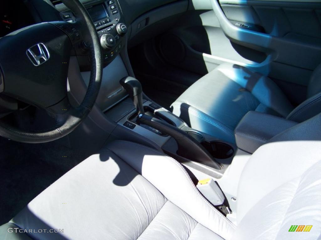 2007 Accord EX V6 Coupe - Alabaster Silver Metallic / Gray photo #9