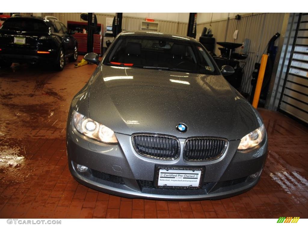 2008 3 Series 328i Coupe - Space Grey Metallic / Black photo #2