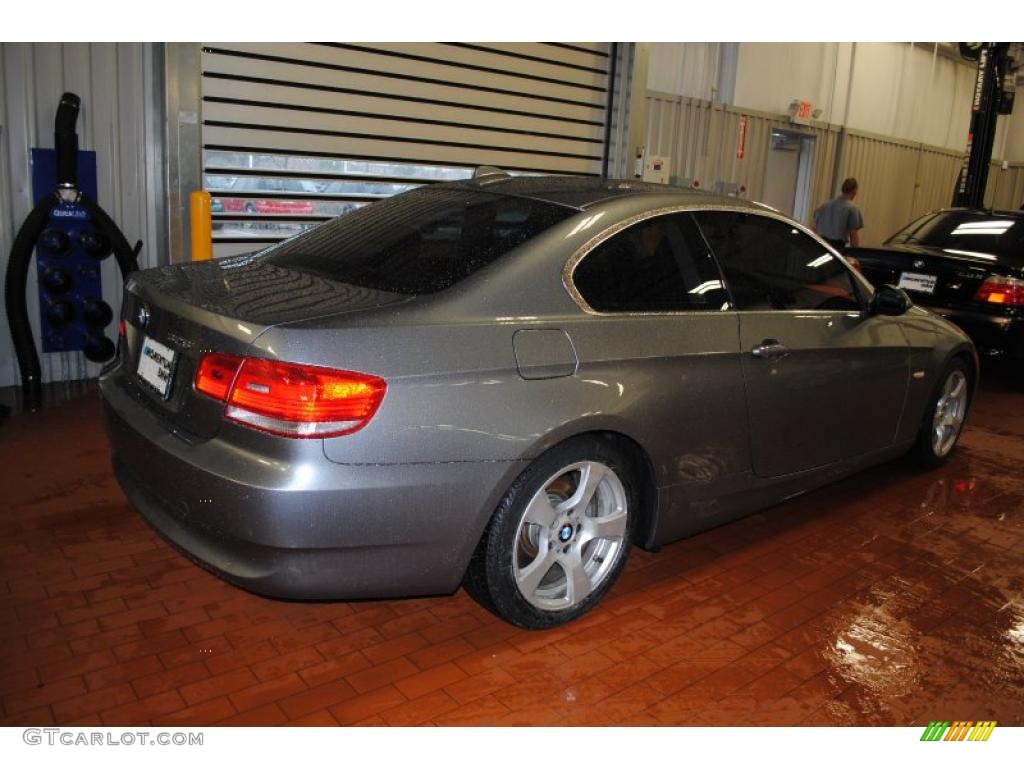 2008 3 Series 328i Coupe - Space Grey Metallic / Black photo #6