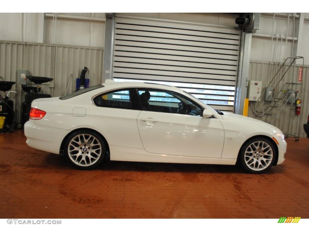 2008 3 Series 328i Coupe - Alpine White / Black photo #1