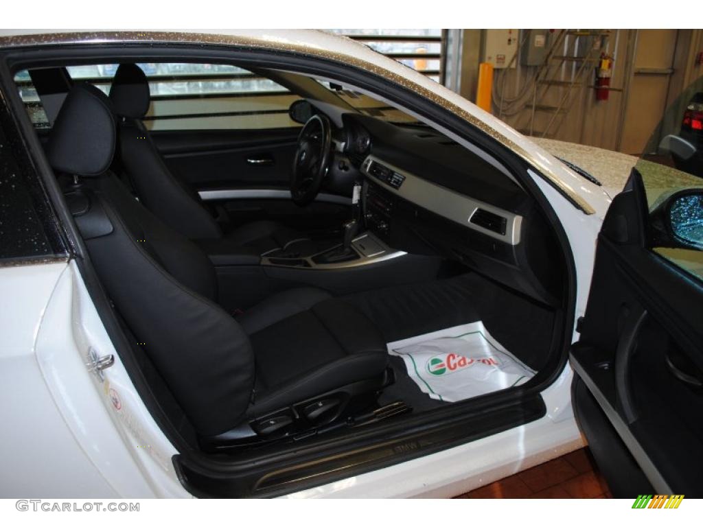 2008 3 Series 328i Coupe - Alpine White / Black photo #9