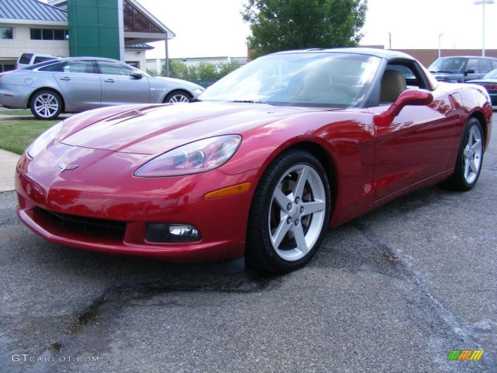 2005 Corvette Coupe - Magnetic Red Metallic / Cashmere photo #1