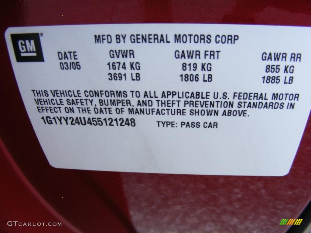 2005 Corvette Coupe - Magnetic Red Metallic / Cashmere photo #30