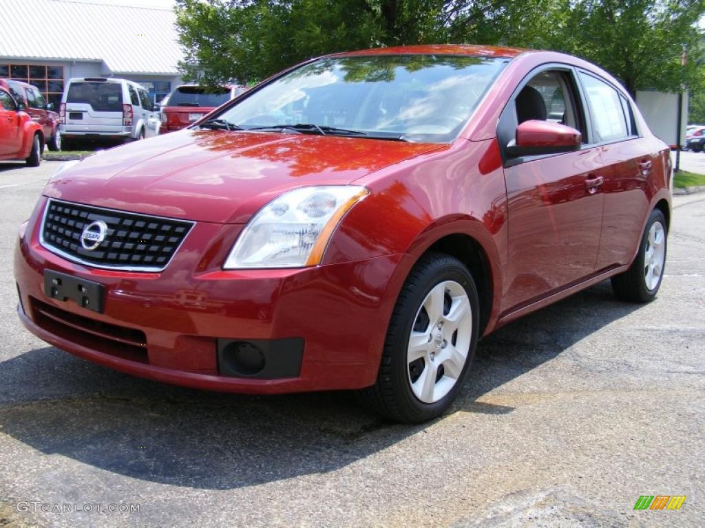 2007 Sentra 2.0 - Sonoma Sunset Red / Charcoal/Steel photo #1