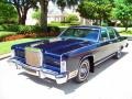 Midnight Blue Moondust Metallic 1979 Lincoln Continental Collectors Series 4 Door Sedan