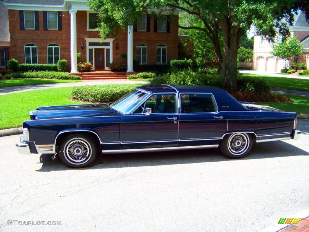 Midnight Blue Moondust Metallic 1979 Lincoln Continental Collectors Series 4 Door Sedan Exterior Photo #32406159