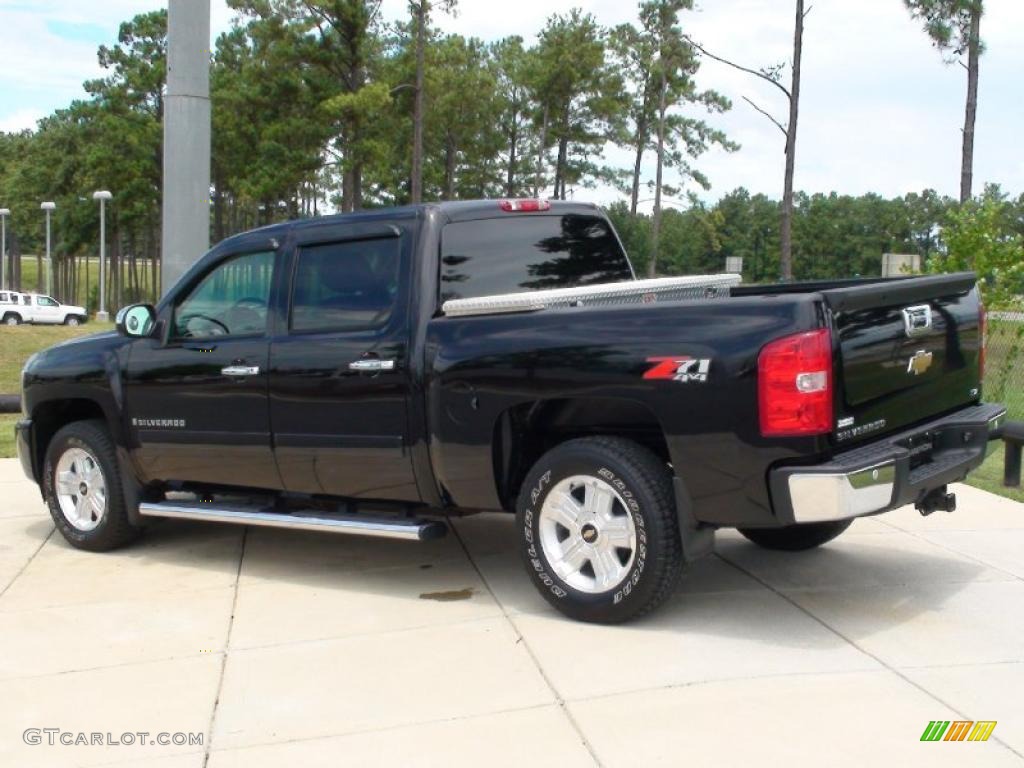 2008 Silverado 1500 LTZ Crew Cab 4x4 - Black / Ebony photo #8