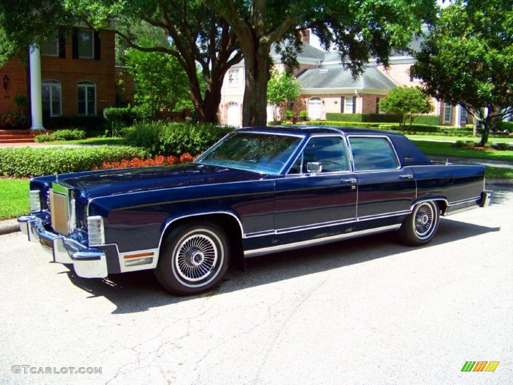 Midnight Blue Moondust Metallic 1979 Lincoln Continental Collectors Series 4 Door Sedan Exterior Photo #32406175