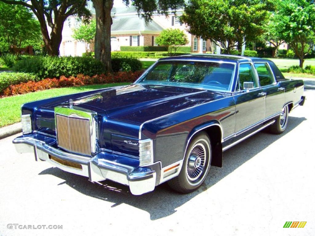 Midnight Blue Moondust Metallic 1979 Lincoln Continental Collectors Series 4 Door Sedan Exterior Photo #32406191