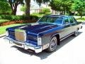 1979 Midnight Blue Moondust Metallic Lincoln Continental Collectors Series 4 Door Sedan  photo #16