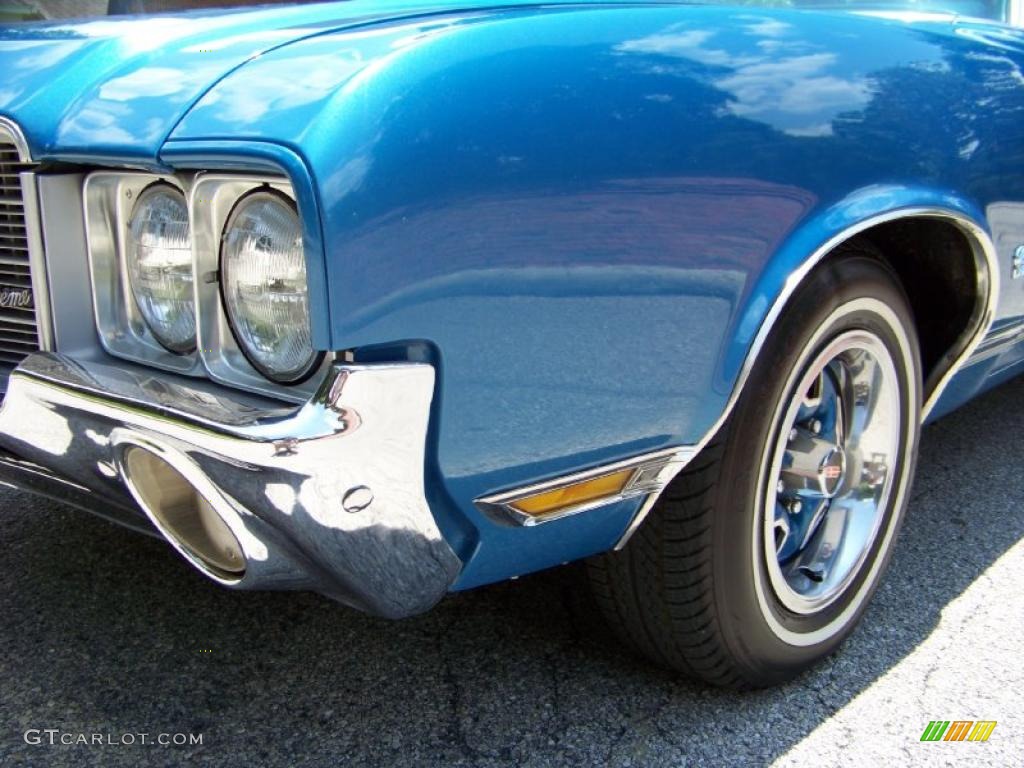 Medium Blue Oldsmobile Cutlass