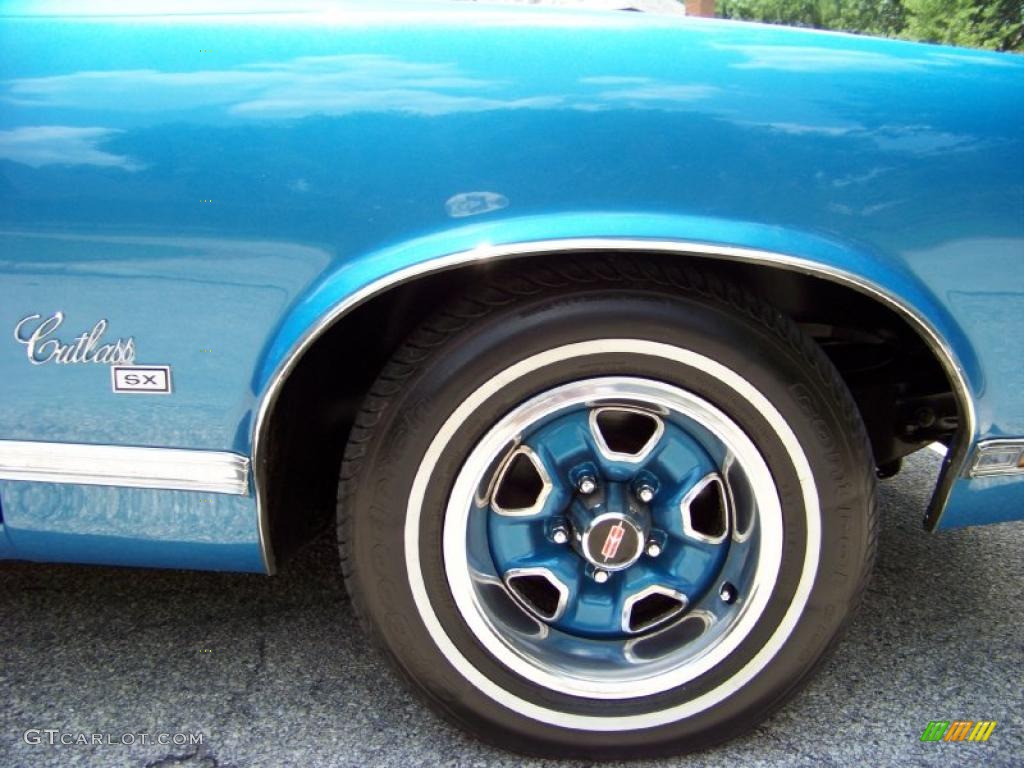 1971 Cutlass Supreme SX Convertible - Medium Blue / Dark Blue photo #5