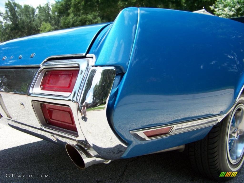 1971 Cutlass Supreme SX Convertible - Medium Blue / Dark Blue photo #7