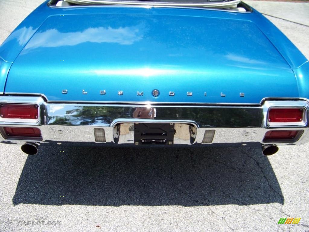 1971 Cutlass Supreme SX Convertible - Medium Blue / Dark Blue photo #8