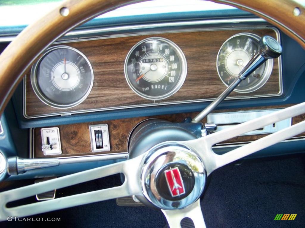 1971 Cutlass Supreme SX Convertible - Medium Blue / Dark Blue photo #23