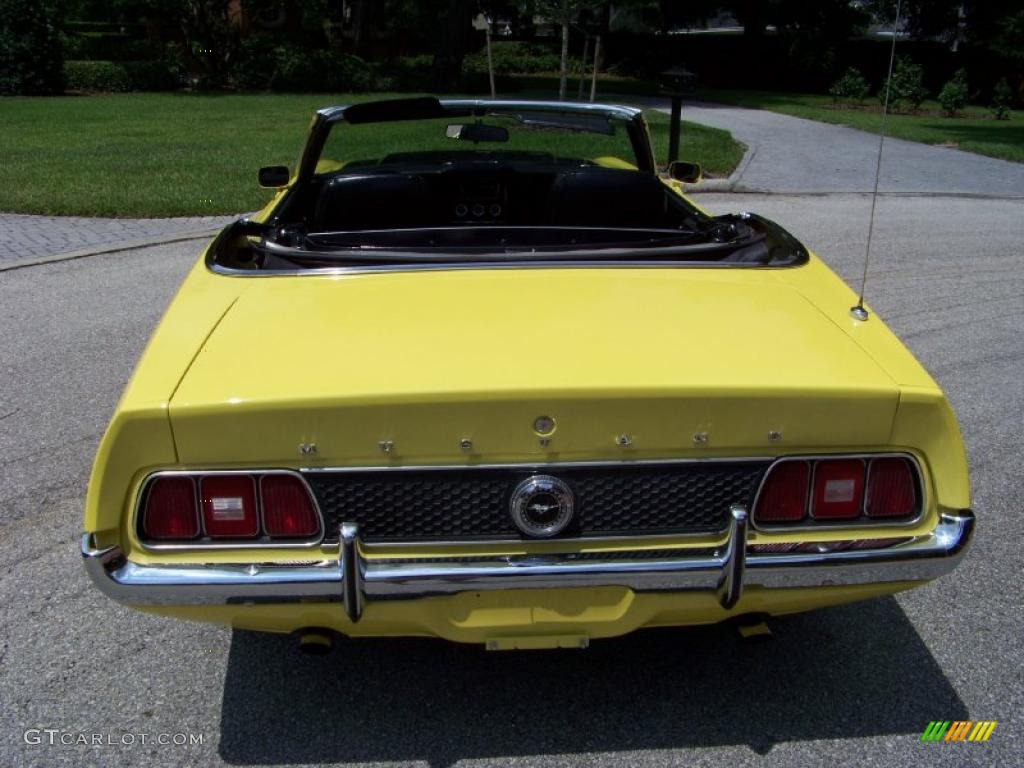 1971 Mustang Convertible - Grabber Yellow / Black photo #6
