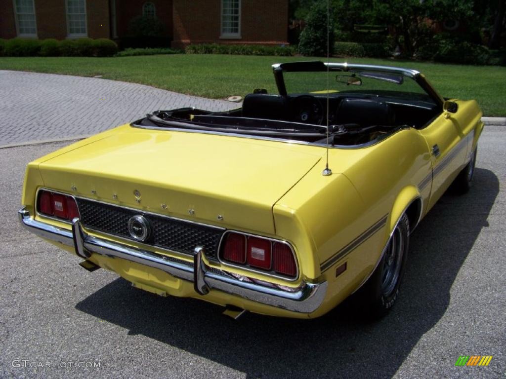 1971 Mustang Convertible - Grabber Yellow / Black photo #7