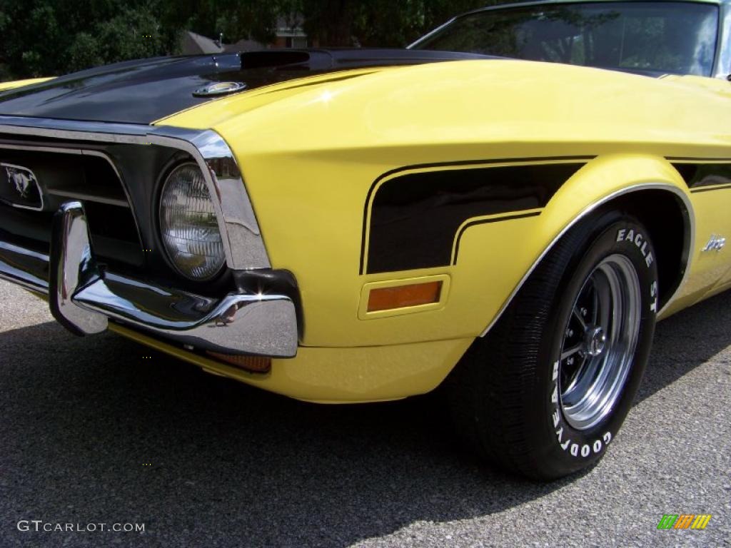 1971 Mustang Convertible - Grabber Yellow / Black photo #14