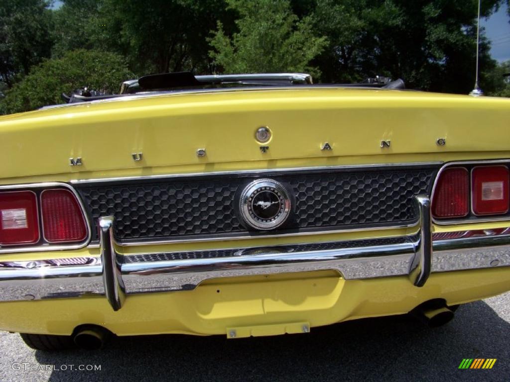 1971 Mustang Convertible - Grabber Yellow / Black photo #20