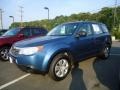 2009 Newport Blue Pearl Subaru Forester 2.5 X  photo #2