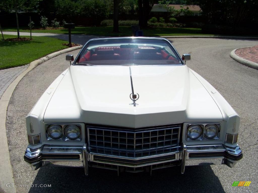 1973 Eldorado Indianapolis 500 Official Pace Car Replica Convertible - Cotillion White / Red photo #2
