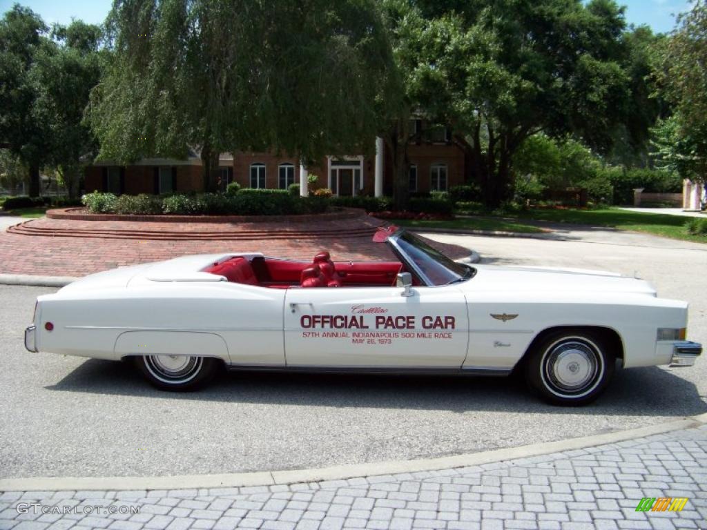 1973 Eldorado Indianapolis 500 Official Pace Car Replica Convertible - Cotillion White / Red photo #5