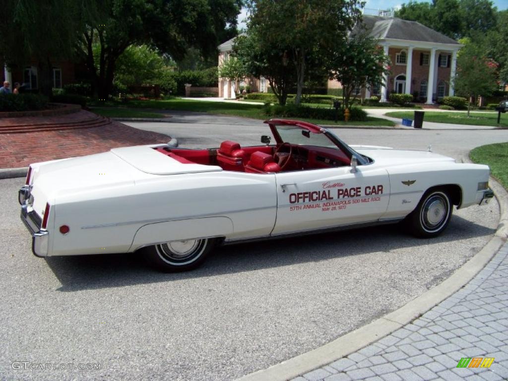 Cotillion White 1973 Cadillac Eldorado Indianapolis 500 Official Pace Car Replica Convertible Exterior Photo #32409827