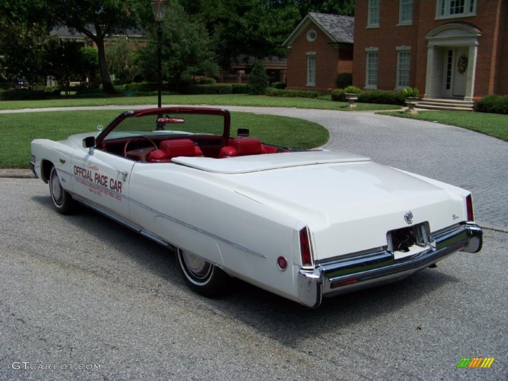 1973 Eldorado Indianapolis 500 Official Pace Car Replica Convertible - Cotillion White / Red photo #9