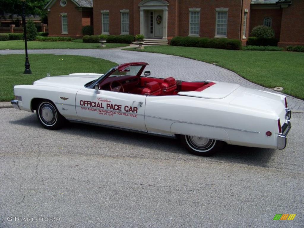 Cotillion White 1973 Cadillac Eldorado Indianapolis 500 Official Pace Car Replica Convertible Exterior Photo #32409907