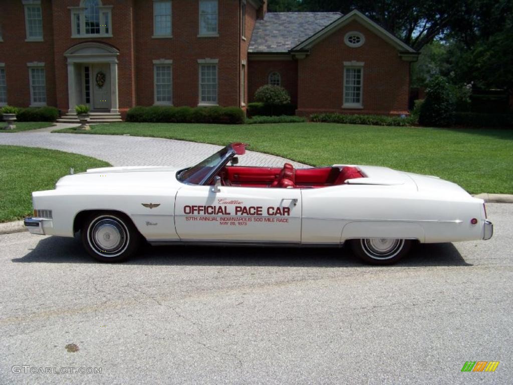Cotillion White 1973 Cadillac Eldorado Indianapolis 500 Official Pace Car Replica Convertible Exterior Photo #32409915