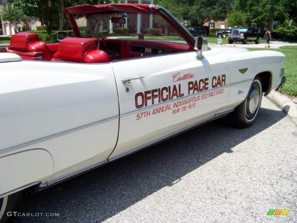Cotillion White 1973 Cadillac Eldorado Indianapolis 500 Official Pace Car Replica Convertible Exterior Photo #32410027