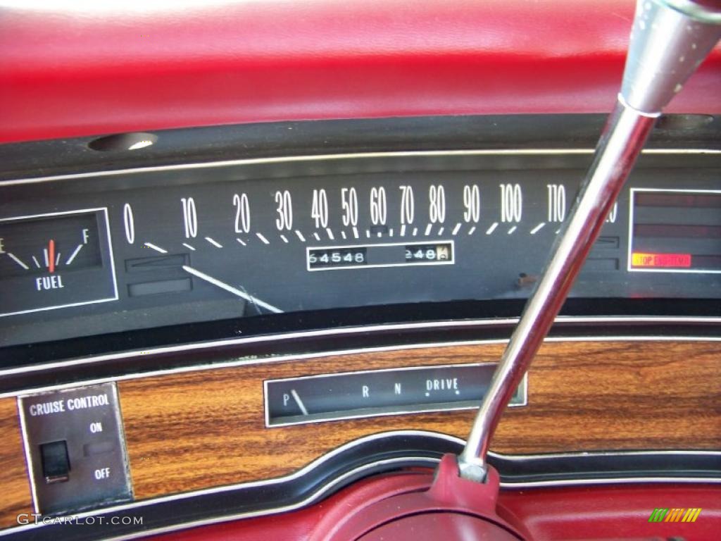 1973 Cadillac Eldorado Indianapolis 500 Official Pace Car Replica Convertible Gauges Photo #32410339