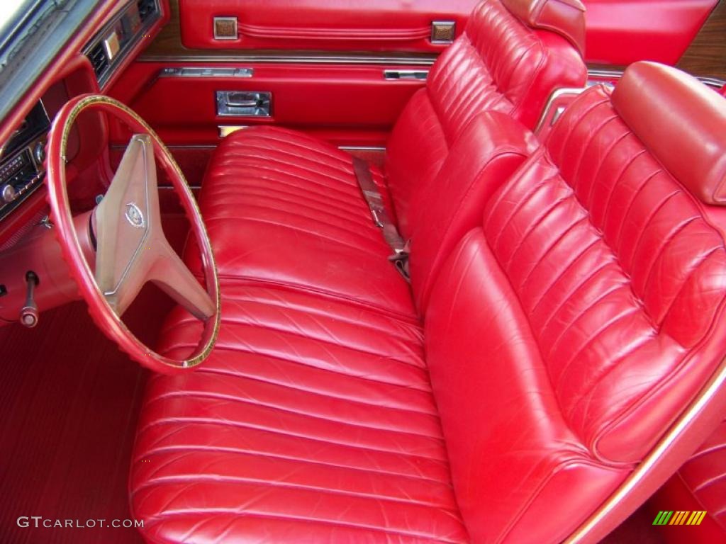Red Interior 1973 Cadillac Eldorado Indianapolis 500 Official Pace Car Replica Convertible Photo #32410391