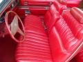 Red 1973 Cadillac Eldorado Indianapolis 500 Official Pace Car Replica Convertible Interior Color