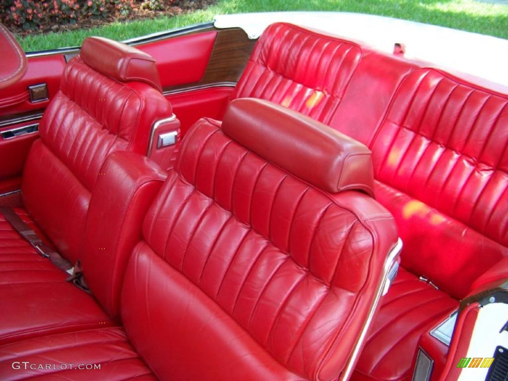 Red Interior 1973 Cadillac Eldorado Indianapolis 500 Official Pace Car Replica Convertible Photo #32410423