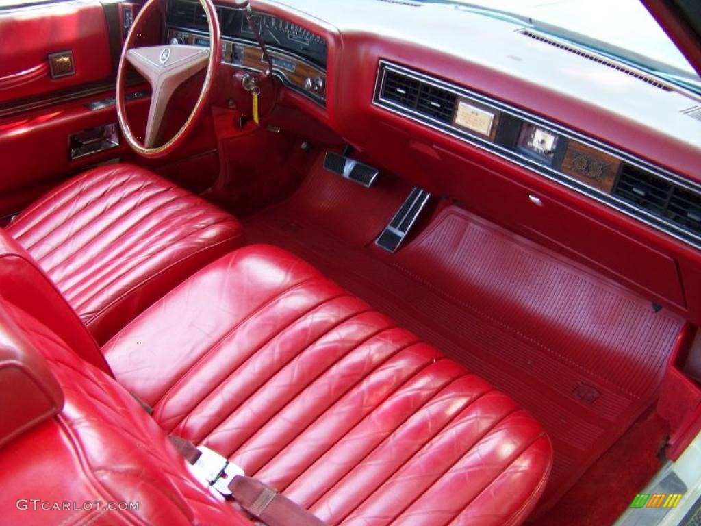 Red Interior 1973 Cadillac Eldorado Indianapolis 500 Official Pace Car Replica Convertible Photo #32410575