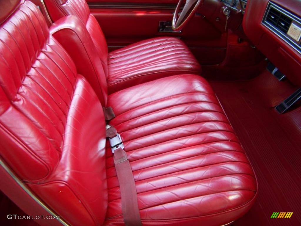 Red Interior 1973 Cadillac Eldorado Indianapolis 500 Official Pace Car Replica Convertible Photo #32410595